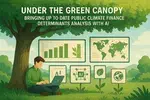 Under the Green Canopy: bringing up to date public climate finance determinants analysis with AI